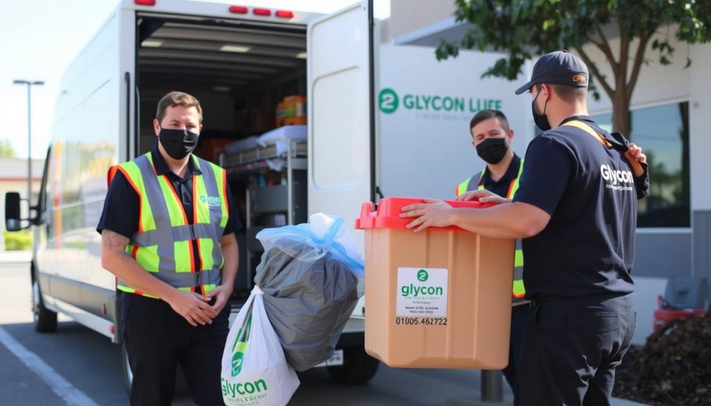 Glycon LLC waste management professionals servicing a healthcare facility