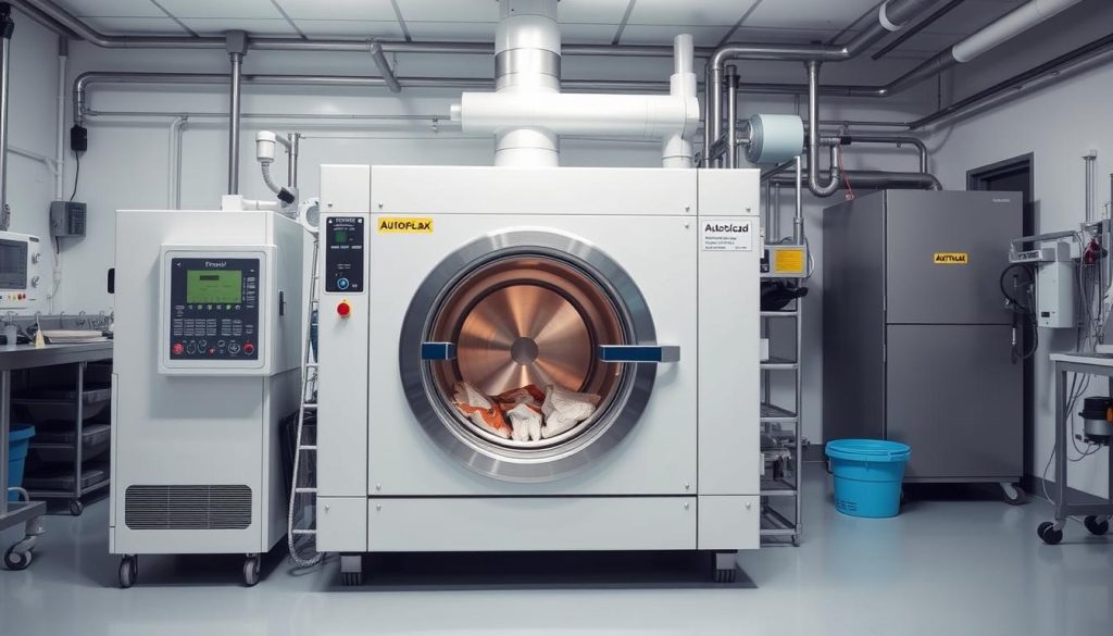 Modern autoclave equipment for treating surgical waste Modern autoclave equipment for treating surgical waste