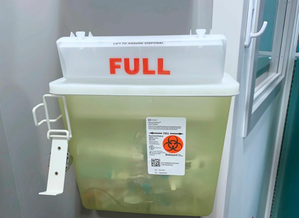 Proper use of Sharps Container Proper use of Sharps Container
